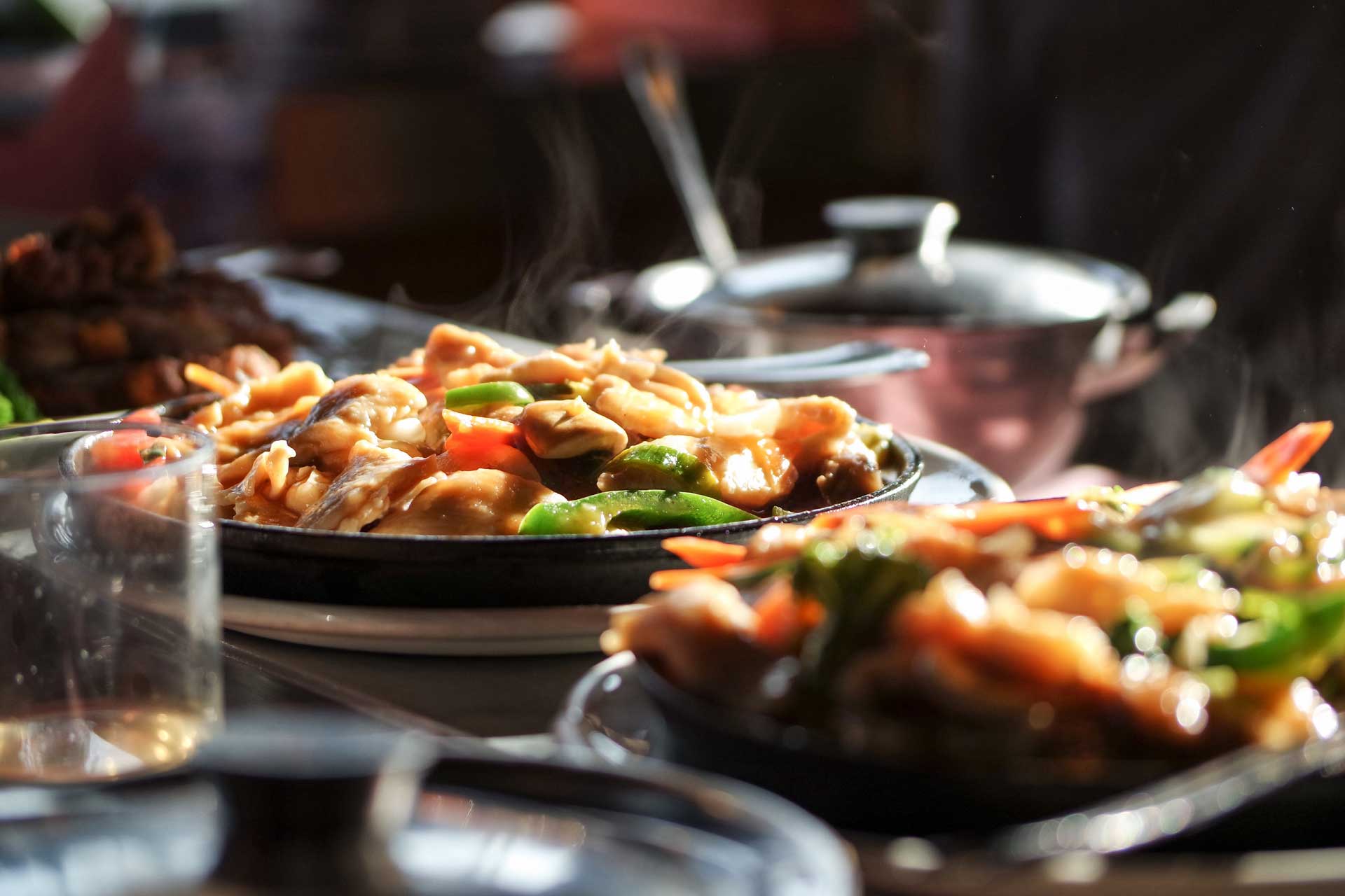 A dish being prepared at Lumina Maris